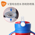 Kids' insulated sippy cup with straw - convertible baby bottle, training cup, and stainless steel thermos for toddlers and big kids