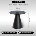 Minimalist glass coffee table - modern round/square top - simple, light luxury living room tempered glass side table