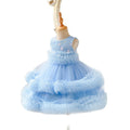 Exportgirl dress sleeveless vest cake skirt tutu skirt sweet style tulle knee-length foreign style princess skirt in stock