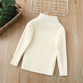 Girl half turtleneck sweaterknitting bottom shirtfall and winternew arrivalkids clothing style baby fleece-linedthickened sweater