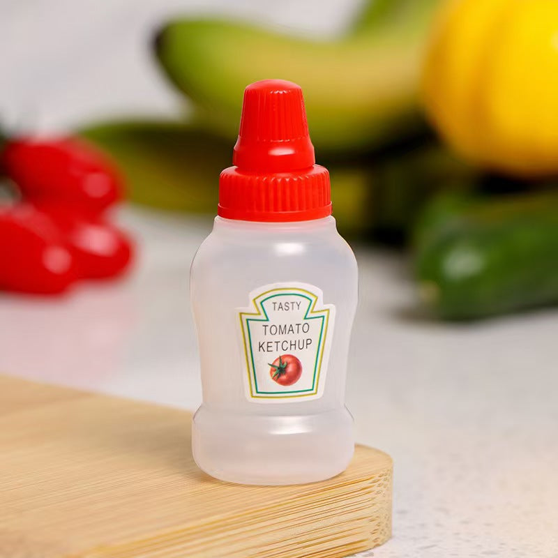 Mini sauce bottle plastic squeeze sauce bottle japanese style squeeze condiment bottle food grade portable soy sauce bottle cross-border