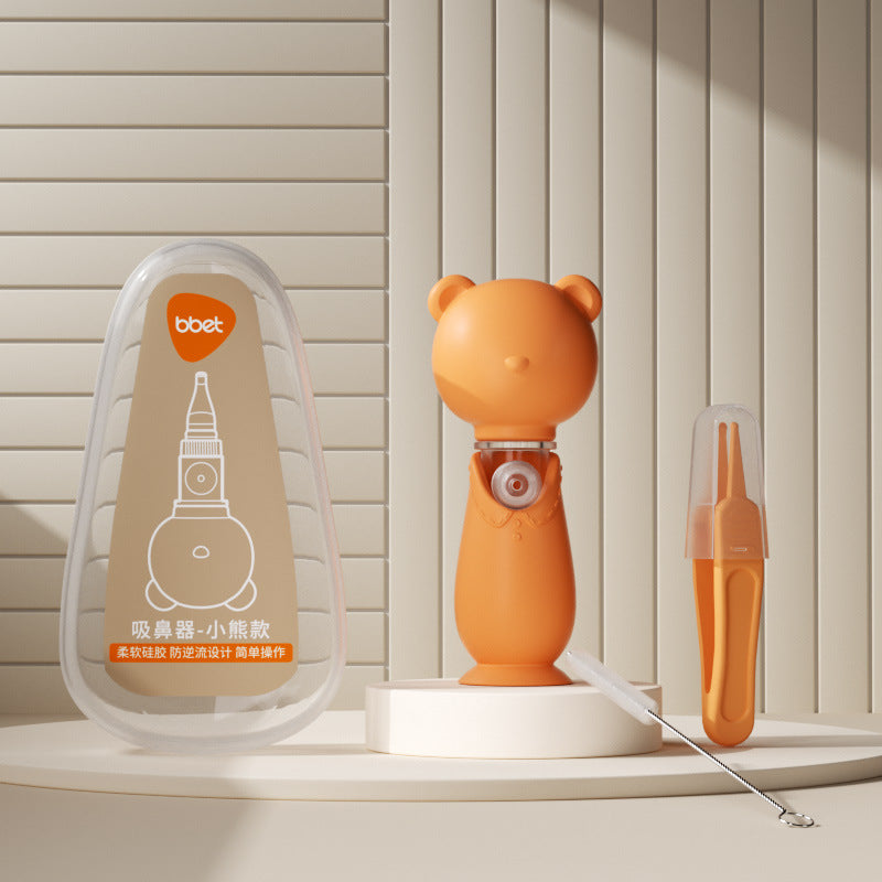 Babibele newborn nasal aspirator - baby nose cleaner for infant nasal congestion relief and snot removal