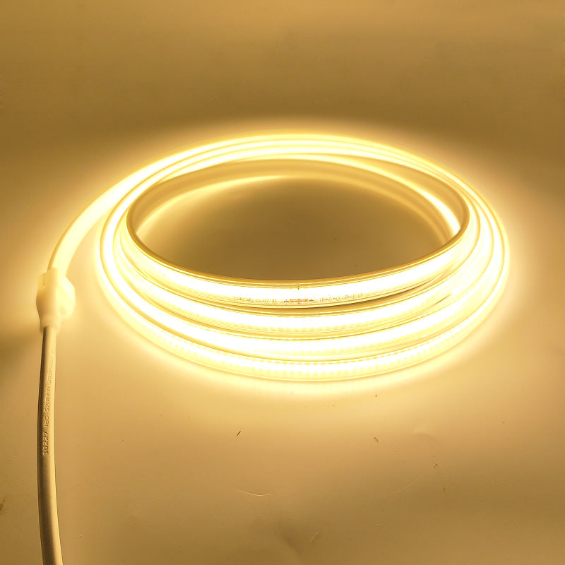 220Vcob high pressure light strip COB glue, indoor, ceiling, restaurant, outdoor outdoor engineering waterproof and super bright