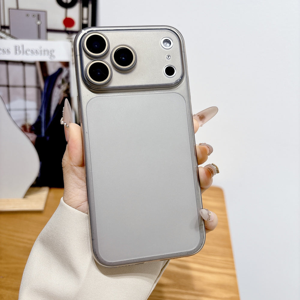 Large window lens film suitable for iphone17promax mobile phone case 15 apple 16 frosted ultra-thin transparent soft case