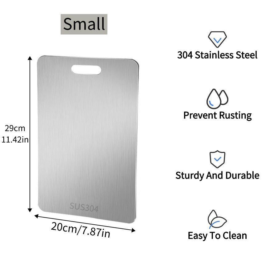 304 stainless steel cutting board antibacterial cutting board double-sided mildew-proof chopping board for home thickened chopping board rolling board