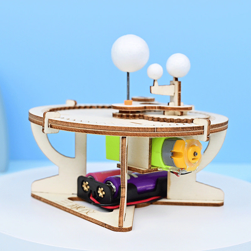 Sun, Earth and Moon Three-sphere Instrument for Primary School Students Science Small Experiment Puzzle Astronomy Popular Science Handmade Technology Small Production Material Package
