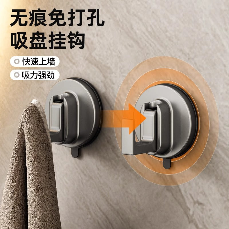 Suction cup clothes hook wall hanging wall vacuum punch-free wall bathroom kitchen door back traceless hook towel hook