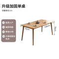All solid wood dining table small apartment for homecasual rectangular dining table scandinavian restaurant table and chair combination wood color