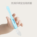Baby spoon - soft silicone feeding spoon for infants, double-ended design, newborn learning to eat, feeding, baby food, customizable tableware for children