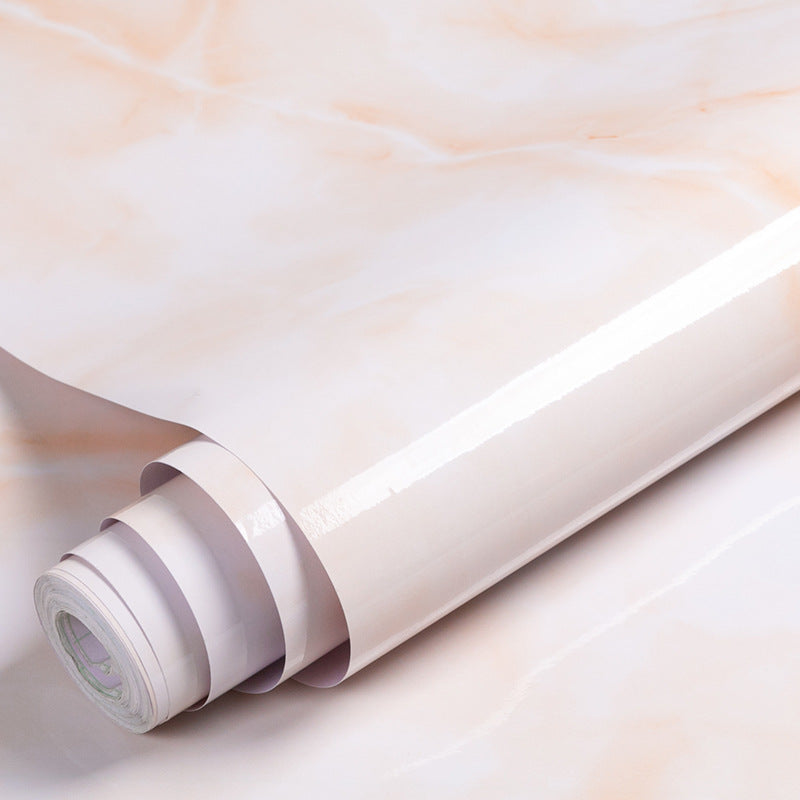 Cross-border Supply Desktop Stickers Marble Wallpaper Self-Adhesive Kitchen Oil-proof Stickers Furniture Renovation Stove Cabinet Stickers