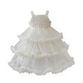 【custom wholesale】girls' dresses -  summer collection: korean style, chic princess dress with pearl accents, tutu skirt for baby girls