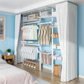 38 and 32 diameter overhead clothes hanger pole floor-standing bedroom wardrobe column-type dust-proof combination rental house wardrobe