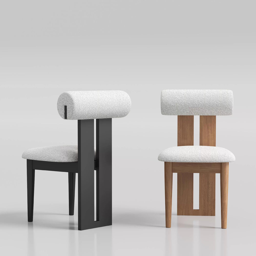 Hippo chair - nordic solid wood dining chair - home, trendy cream style backrest chair - restaurant, hotel designer chair & stool