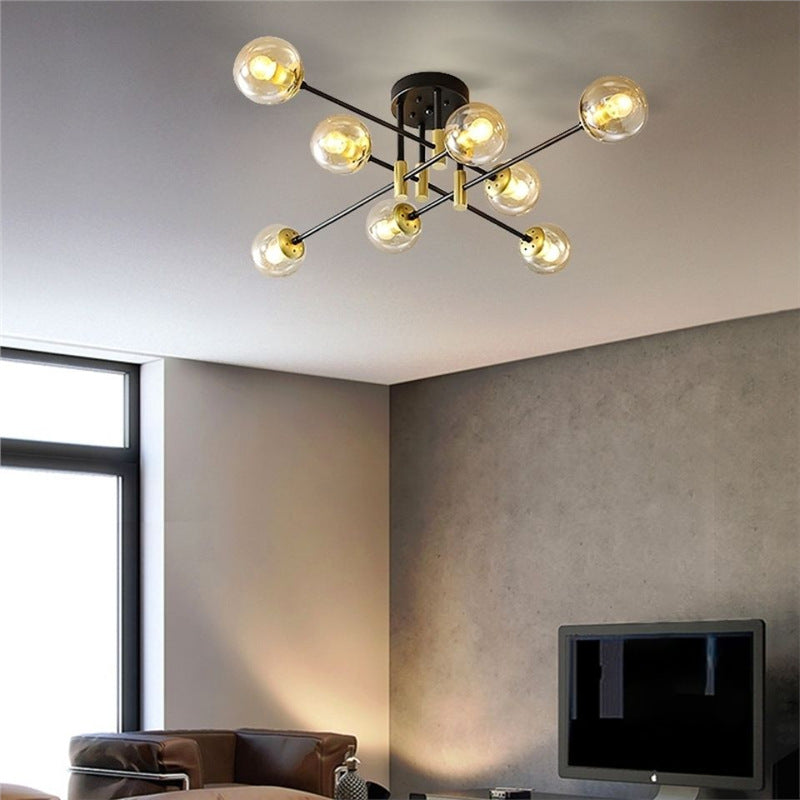 Light luxury LED ceiling light Post-modern simple living room light New home atmosphere ins Nordic bedroom room lighting