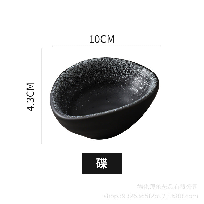 Japanese ceramic oil pot retro japanese stylefor home soy sauce pot vinegar pot seasoning dish kitchen supplies side dish dipping dish