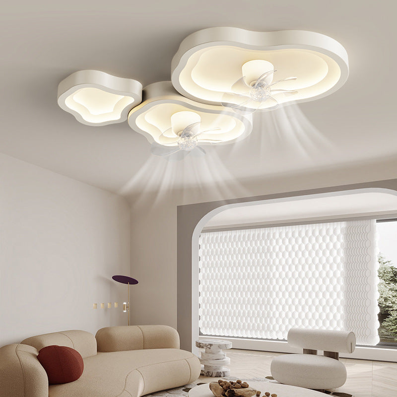 Whole House Lighting Package Nordic Creative Cloud Bedroom Light Modern Simple Light Luxury Moving Head Fan Light Living Room Light