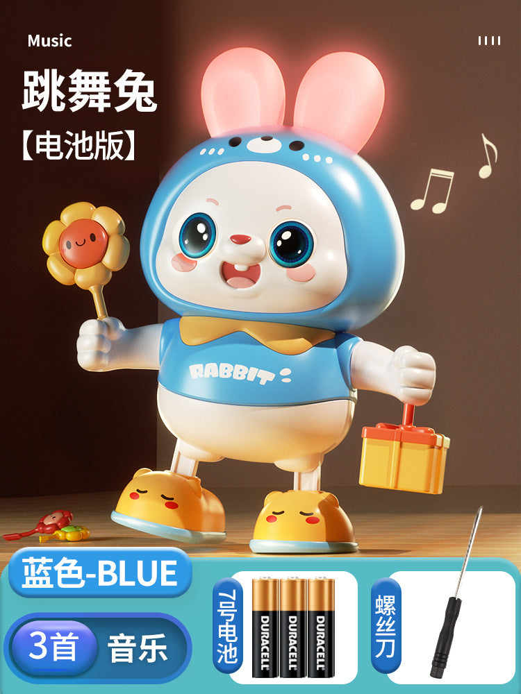 Infant & toddler light-up musical swinging bunny dancing educational early learning soothing toy - sound & motion - perfect birthday gift for boys & girls