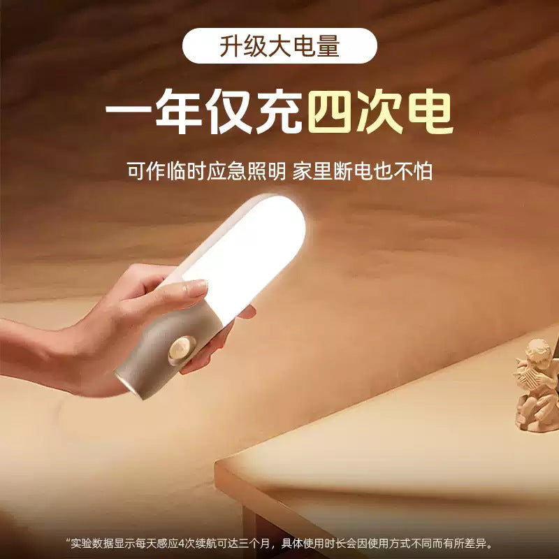 Motion sensor light, human body induction hallway night light, sound control light, smart corridor rechargeable home use night light, wireless stair light