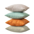 Solid color throw pillow sofa cushion cotton linen style minimalist modern office lumbar pillow square backrest bed headrest pillow