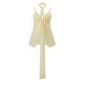 European and american women's clothing  summer new sexy sweet & spicy style cardigan bow tie asymmetrical see-through top