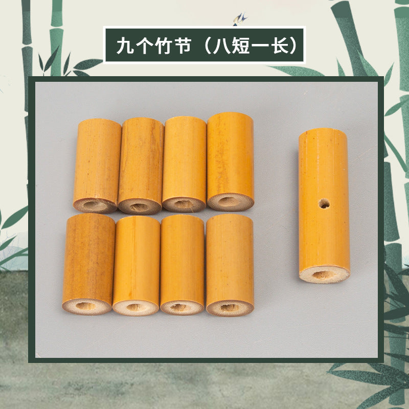 Primary school students handmade bamboo double interactive wooden desktop battle toys sixth grade teaching materials wholesale