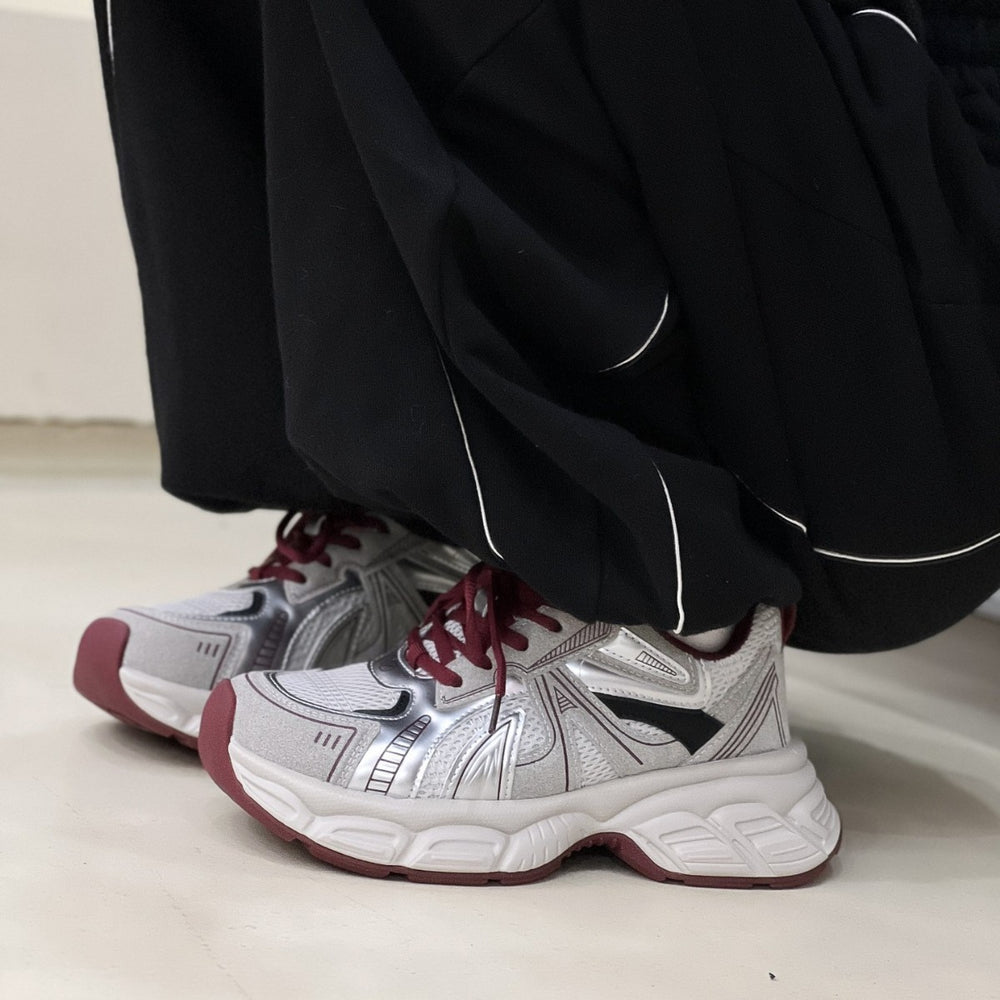Mesh breathable chunky sole dad sneakers for women, new autumn 2026 collection, double strap lightweight height increasing athletic casual shoes