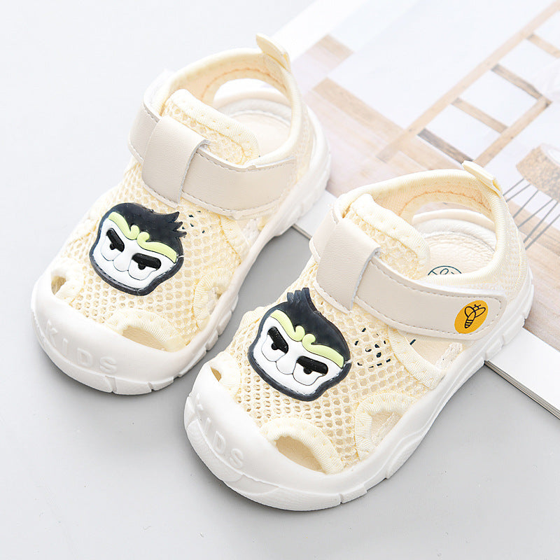 Yidian baby cloth sandals women's summer infant shoes new arrival toddler shoes one year old men's soft bottom
