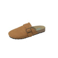 Taizhou plus size slip-on toe-cap half slippers 2025new arrivalretroflats slippers round toe suede lazy slippers