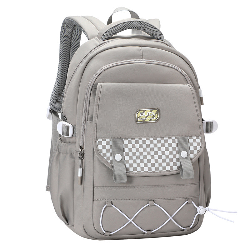 New schoolbag trend Junior and high school student schoolbag fashionable and simple versatile backpack light commuter computer backpack