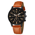 Aliexpress new men's versatile fashion watch, hot-selling business two-dial wristwatch, factory direct
