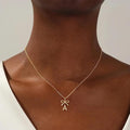 European and american cross-border hot-selling necklace: exquisite stainless steel memorial gift with diamond-accented cross – new, trendy, and unique