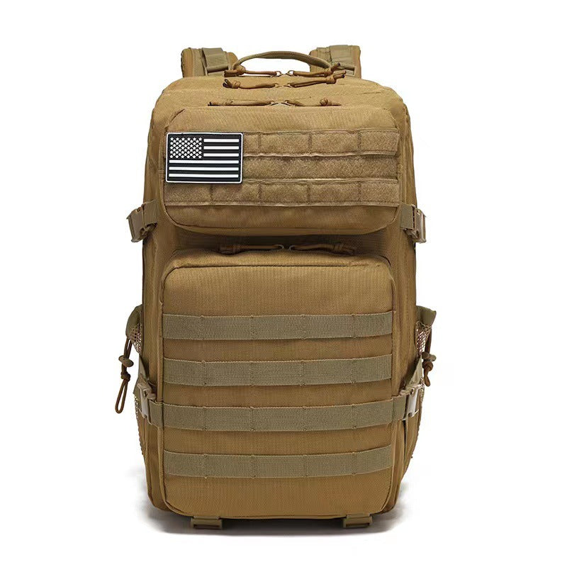 New outdoor tactical waterproof backpack, hiking and camping large-capacity MOLLE expansion outdoor backpack