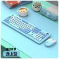 Dragon guardian t801a wireless keyboard and mouse combo - punk style keyboard with knob for desktop and laptop office use