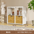 Steel grid cabinet - freestanding modular bookshelf for home living room, kids' storage, picture book organizer, and low cabinet