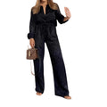 women's summer new arrivals:  cross-border fashion casual printed shirt and wide-leg pants set (us/eu style)