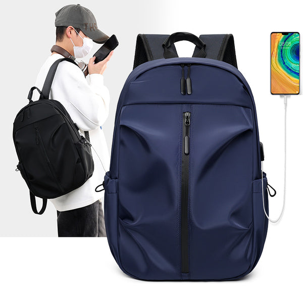 Men's Multifunctional Practical Backpack Large Capacity Casual Simple Student School Bag Lightweight Wear-resistant Travel Computer Bag