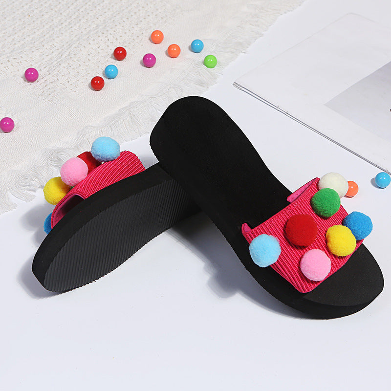 Amazon aliexpress plus size fashion women's sandals women's summer outwear plus size candy color one-line sandals wholesale