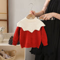 Girls' knit sweater set  autumn/winter: baby & toddler doll collar bow top with leggings