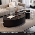 Nordic classyaccessible luxury italian for home coffee table combination modern casual normcore oval slate coffee table small household