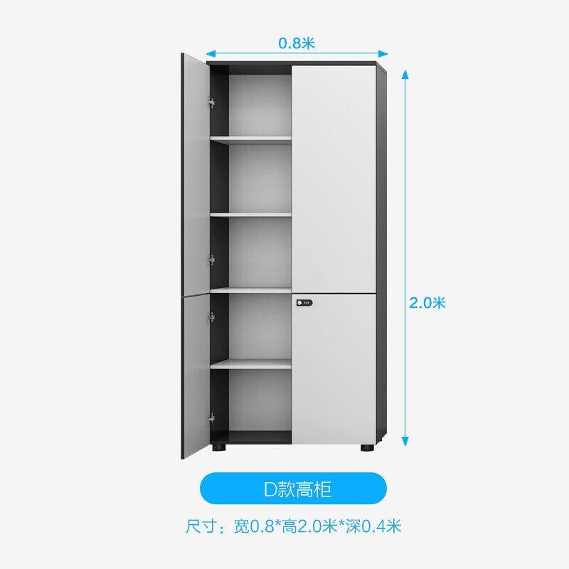 Saint-li filing cabinet - low profile, modern minimalist office storage cabinet with lockable combination lock for secure document storage