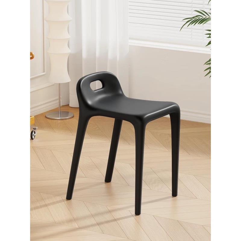 Modern minimalist home chair - restaurant spare thickened plastic chair - dining table chair stool - stackable plastic stool