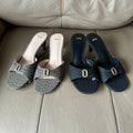 2025 summer new arrival: pleated metallic thong sandals - stiletto heel, open toe, elegant & sexy women's footwear