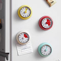 Mechanical kitchen timer - visual time management alarm with countdown & magnetic attachment