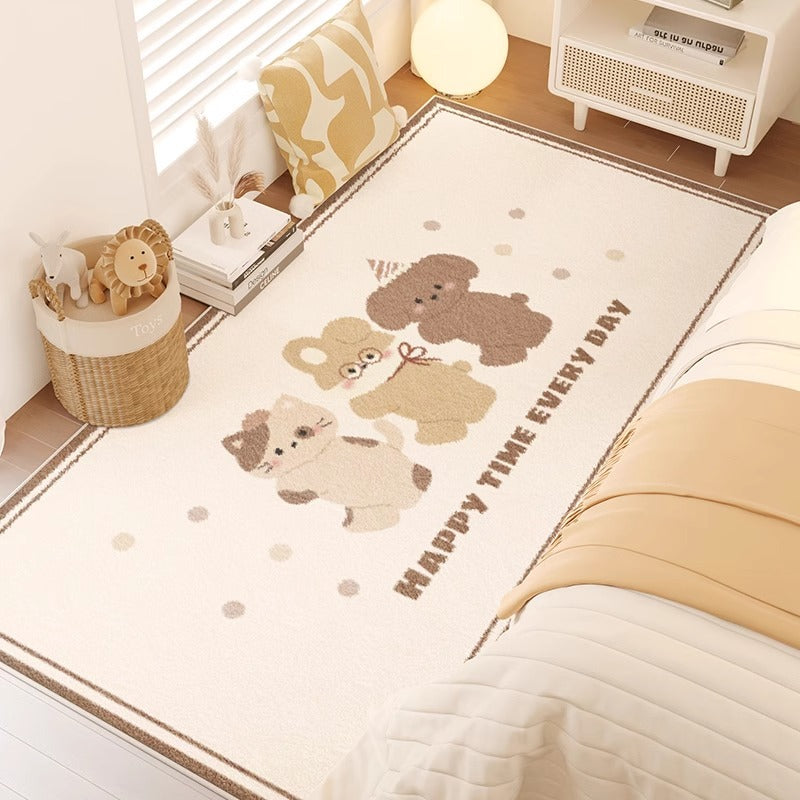 Carpet bedroom bedside blanket kids room cartoon new arrival room bedside cute thickened bed floor mat
