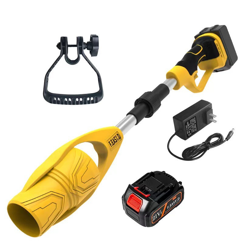 Lithium-ion cordless leaf blower - foldable handheld blower for snow, leaves, and dust - high-power rechargeable