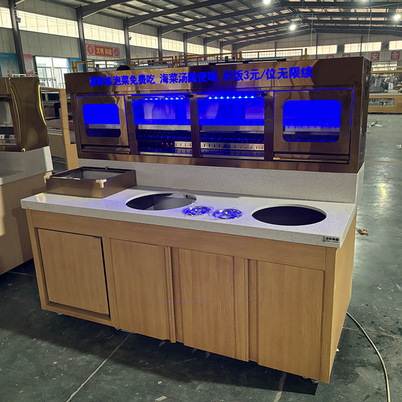 Mizumura bibimbap commercial buffet table bibimbap table snack catering hot pot barbecue restaurant refrigerated and sterilized buffet