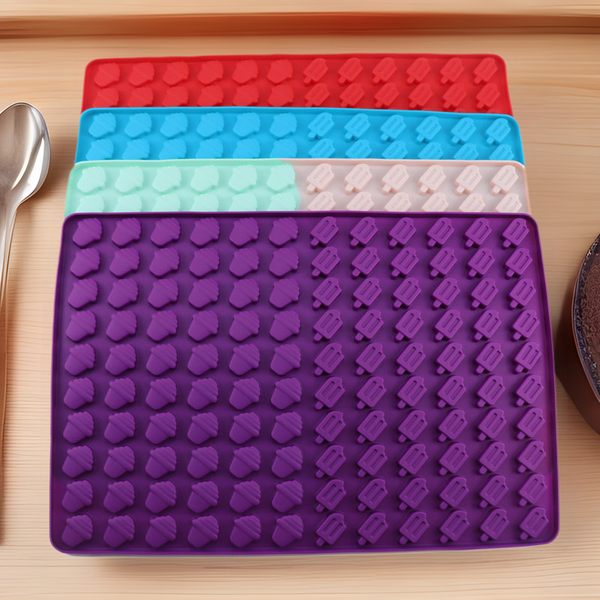 Silicone Baking Mold Mini Burger Ice Cream Pet Snack Candy Mold Cookie Baking Mat Mold Drain Mat