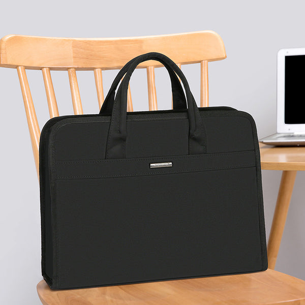 Yiyunchen briefcase custom logo file bag with water cup position compartment information bag handbag meeting bag men's model