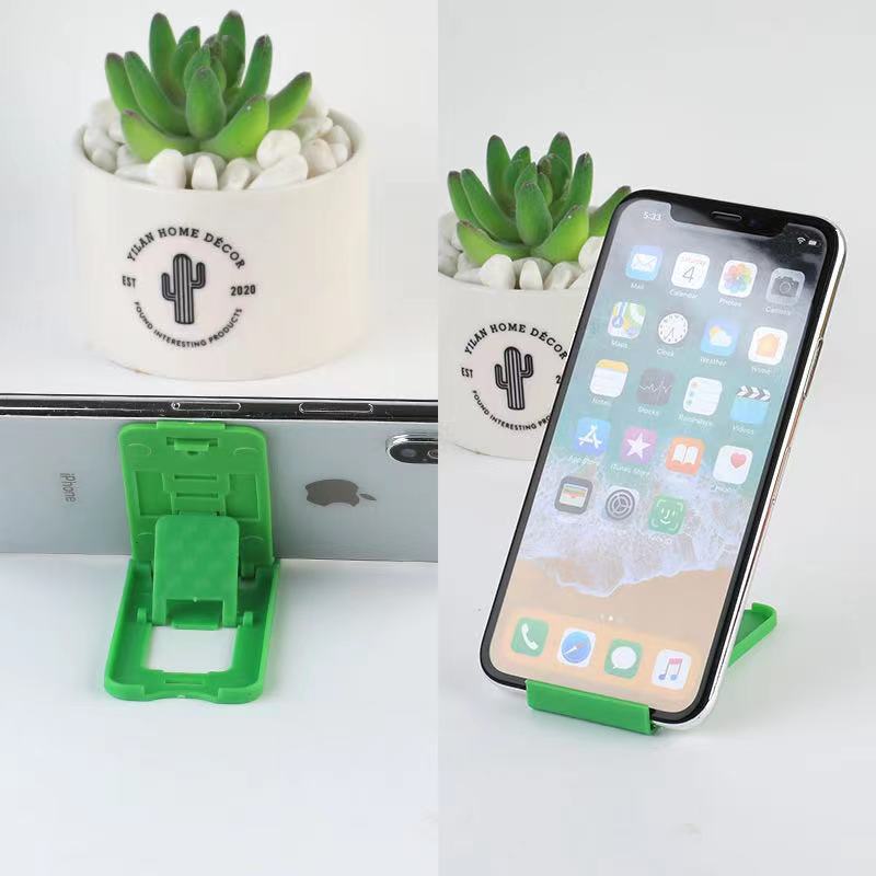 Plastic desktop folding mini mobile phone holder, multi-file desktop foldable lazy tablet holder wholesale