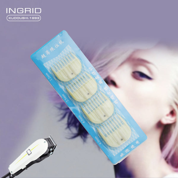 White Ultra-thin Limit Comb Hair Salon Special Cutting Caliper Positioning Comb Shaping Limit Comb Haircut Comb